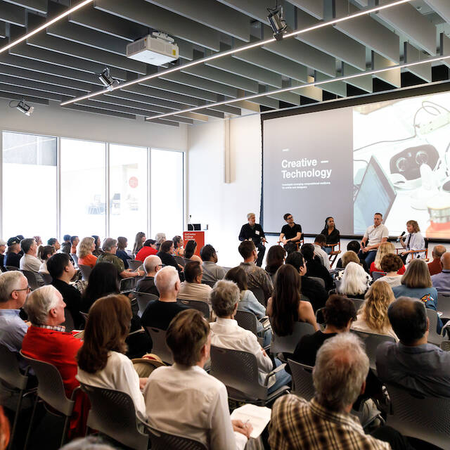 Guest attend a lecture at South Campus