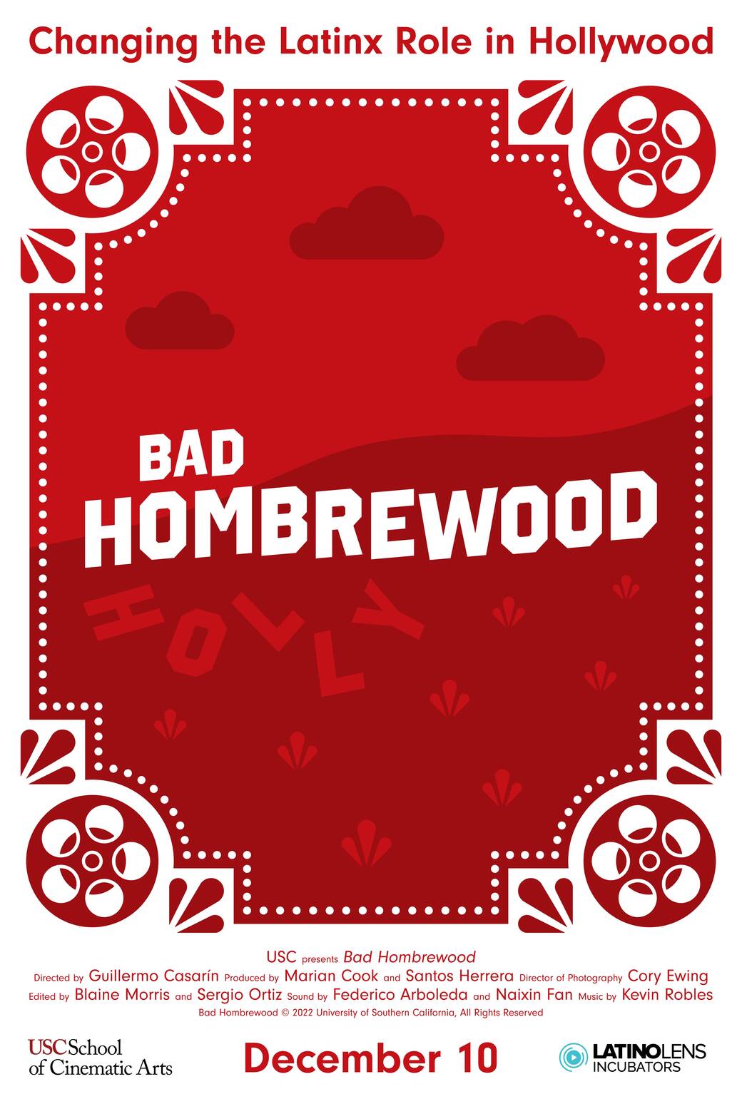 Poster for the short documentary Bad Hombrewood by alum Guillermo Casarín. 