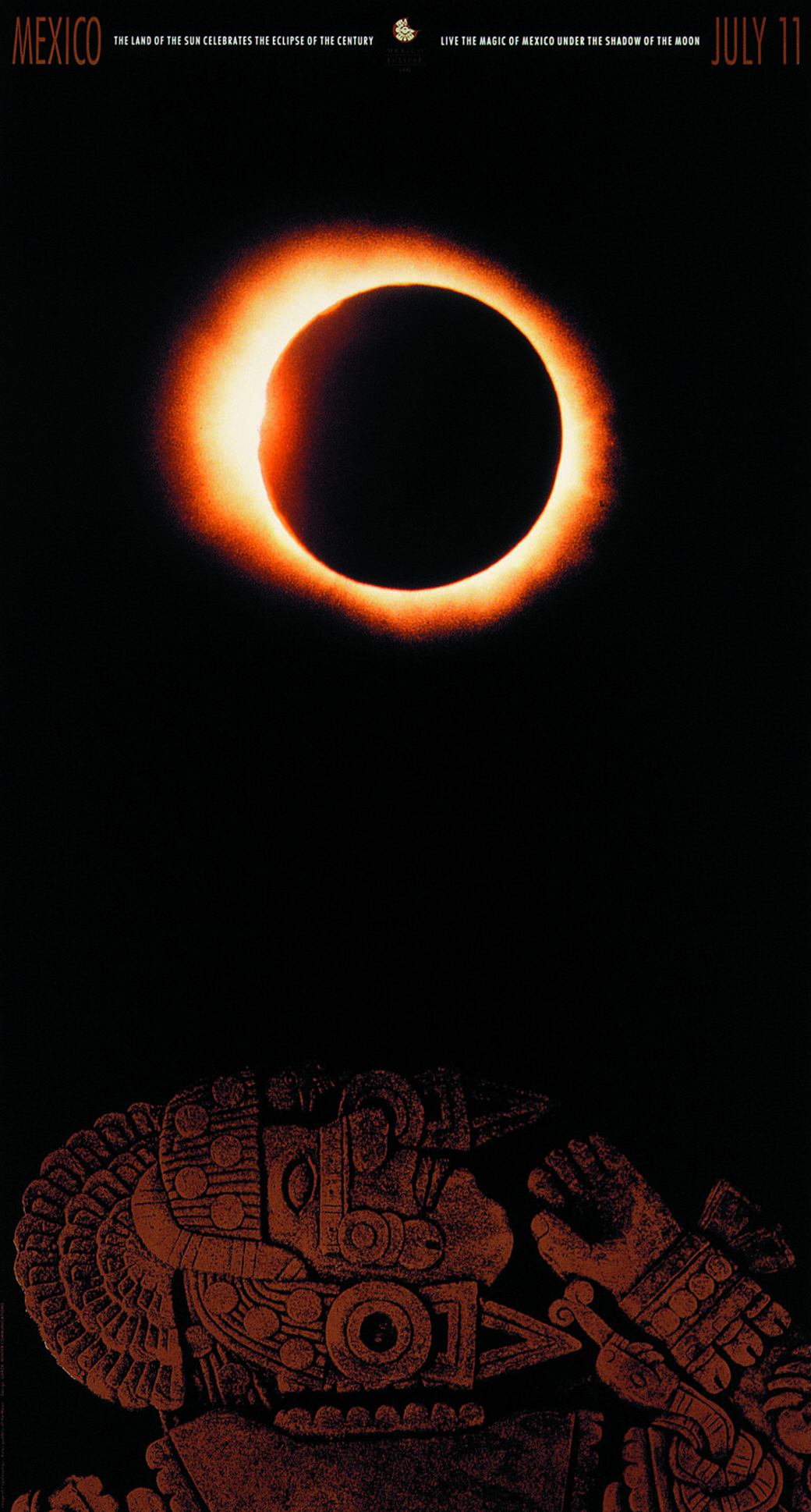 Solar eclipse poster designed by alum Agustín Garza.