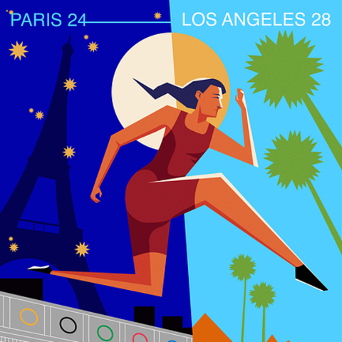 /Olympics poster designed by ArtCenter student