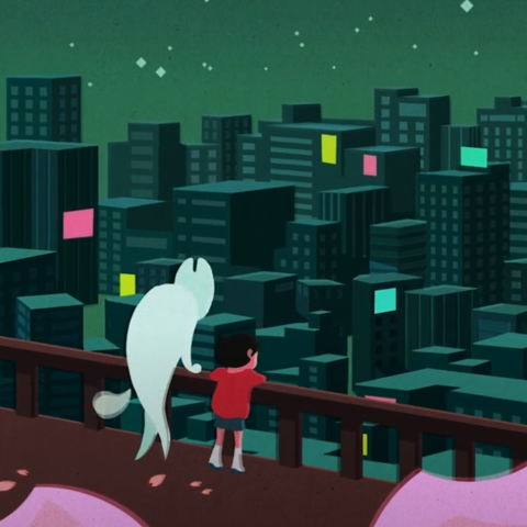 2023 Spring Animation Reel Highlights still of a felt dog