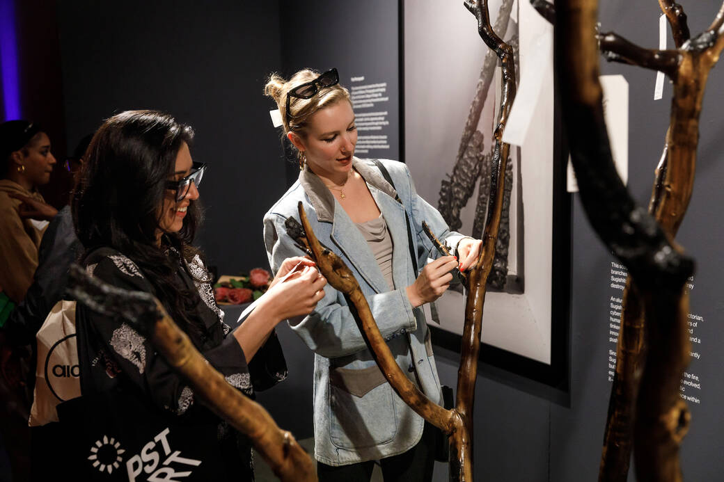 The immersive installation Resilience in the Ashes at ArtCenter