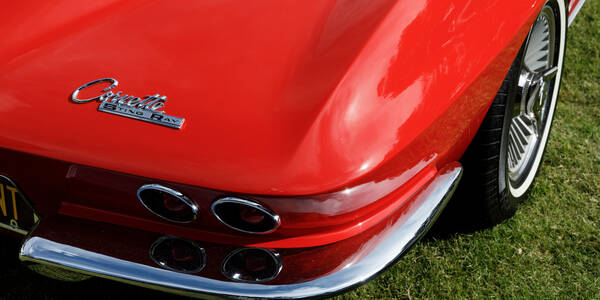 Image of a 63 Corvette at ArtCenter