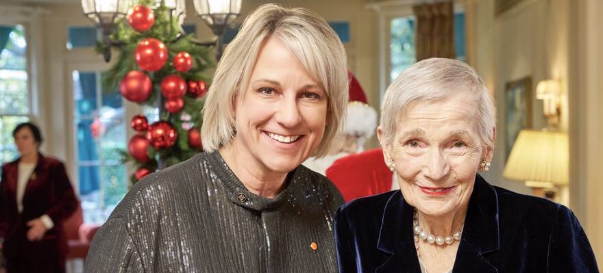 ArtCenter President Karen Hofmann and Alyce de Roulet Williamson