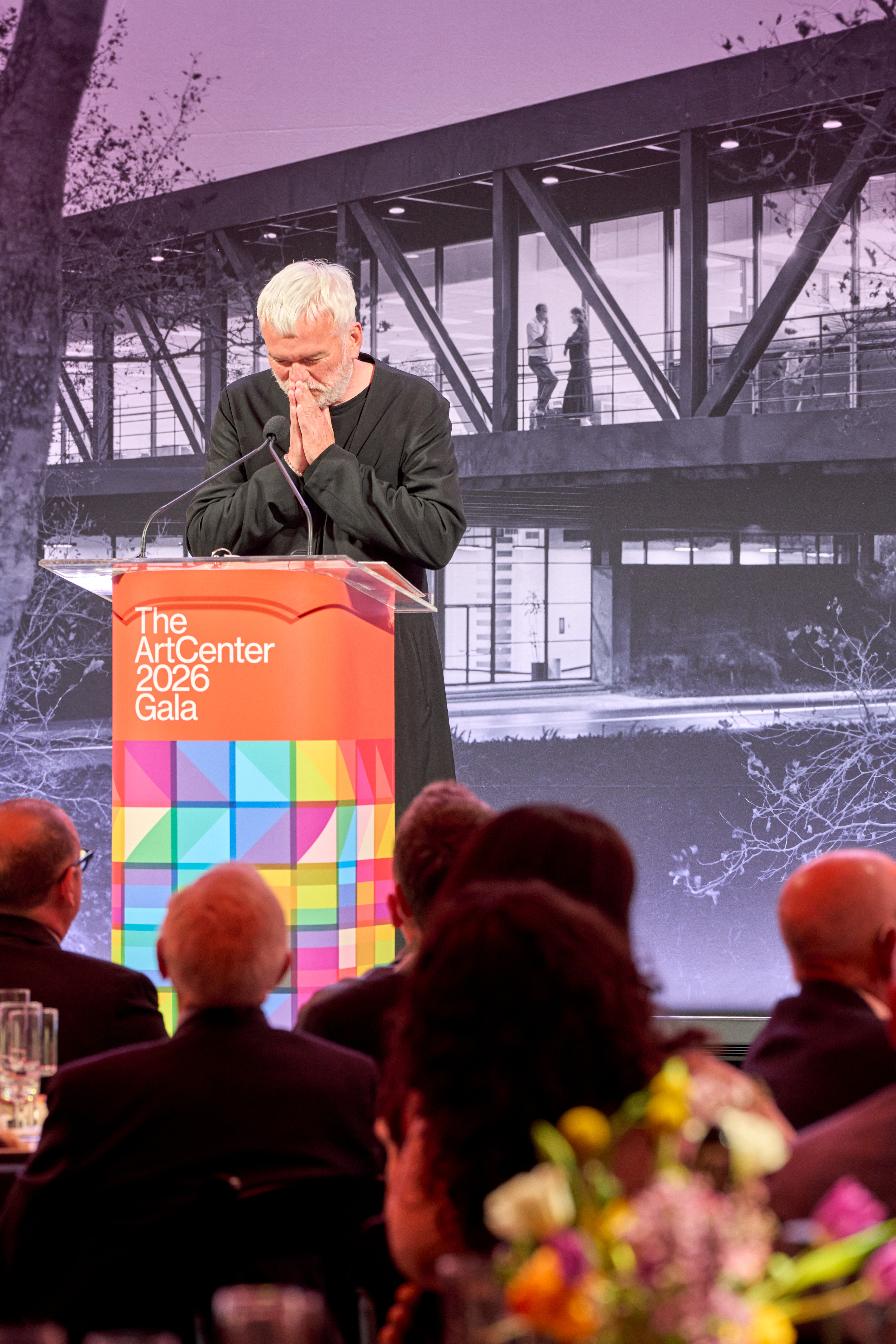 Wilhelm Oehl (BS 94) speaking at ArtCenter&rsquo;s 2026 Gala.