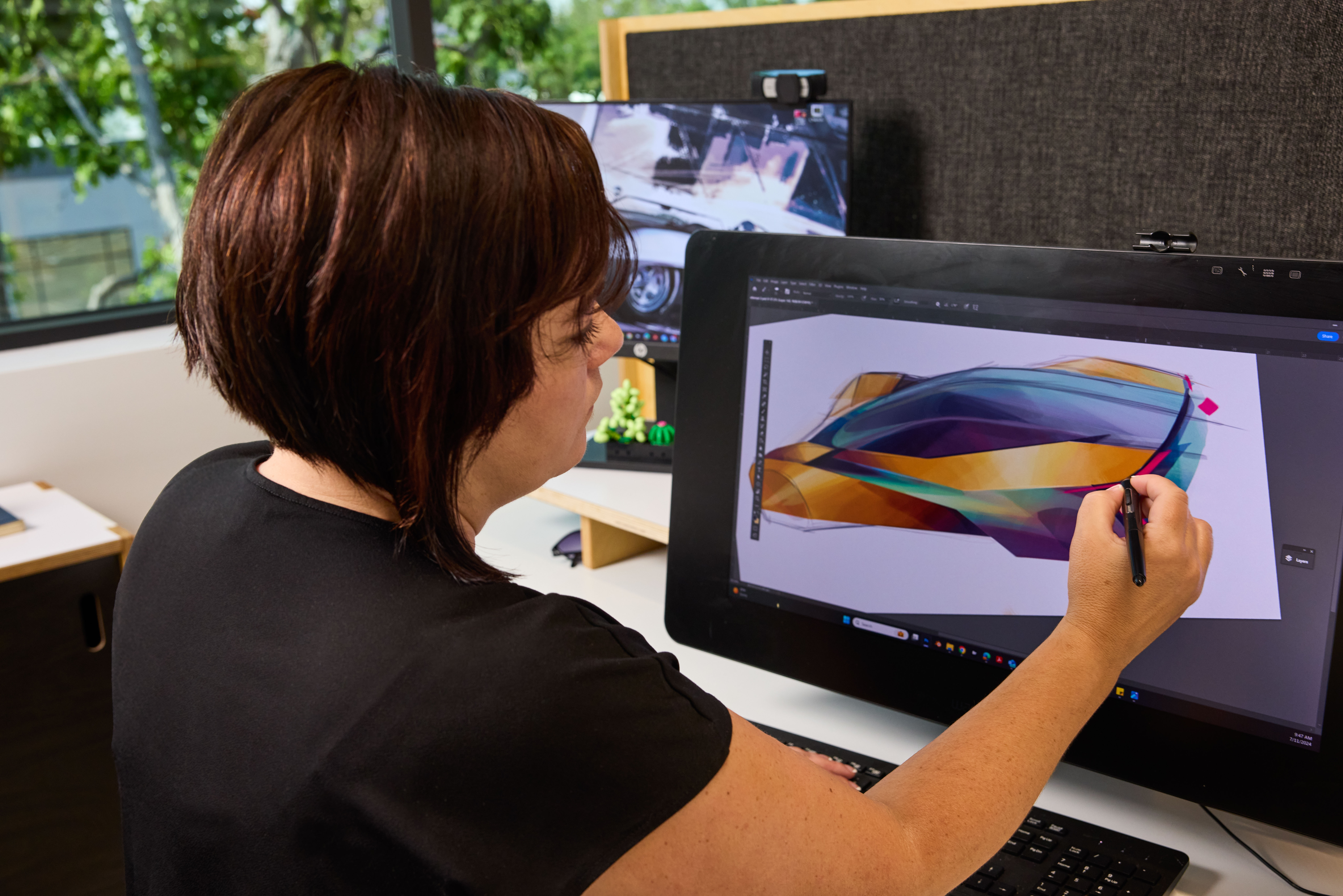 Laura Arias (BS 14), an exterior designer at GM