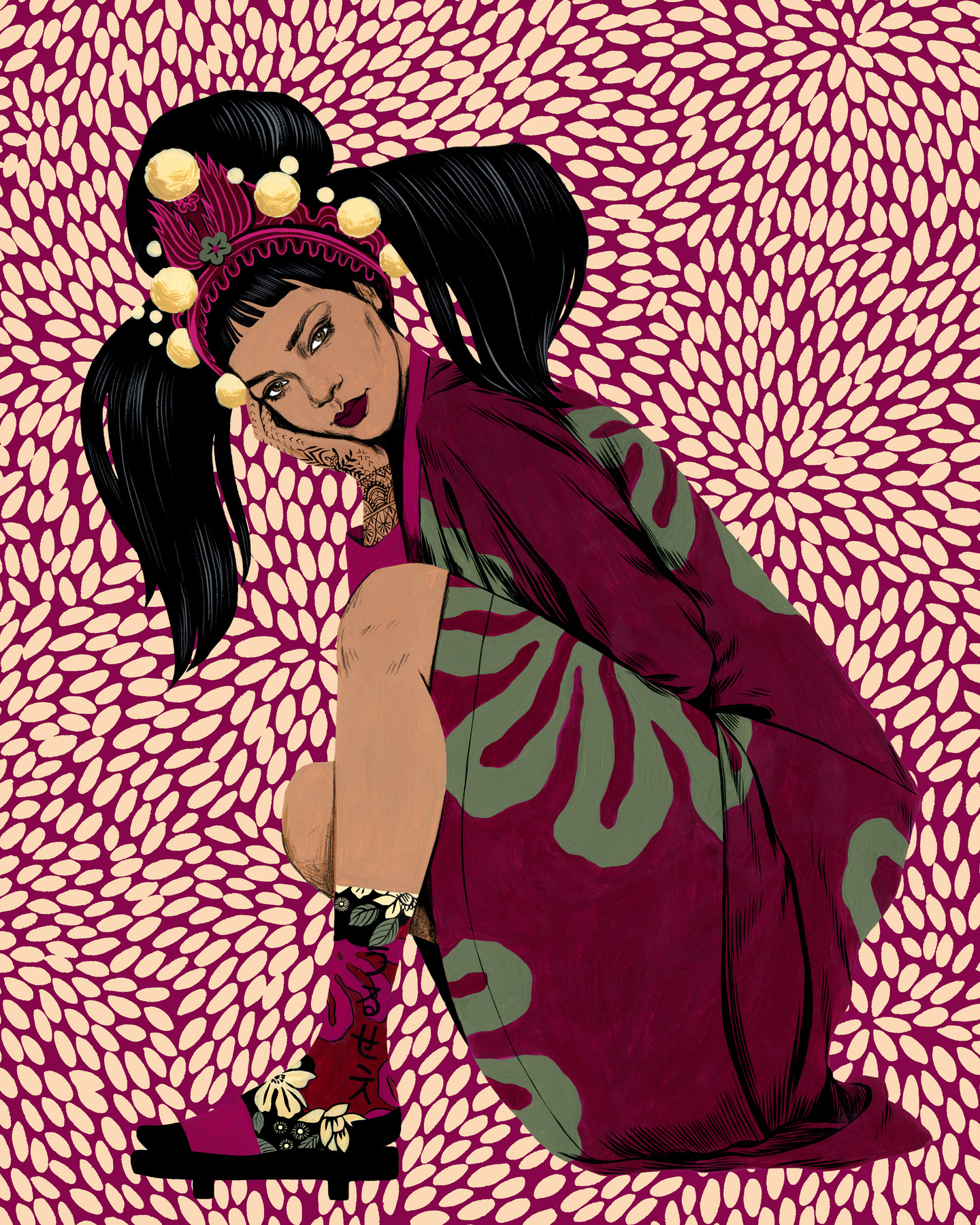 Alumna+Bijou+Karman+%28BFA+14+Illustration%29+worked+with+Rihanna+for+the+singer%27s+collaboration+with+Stance+Socks.+Image+courtesy+of+the+artist