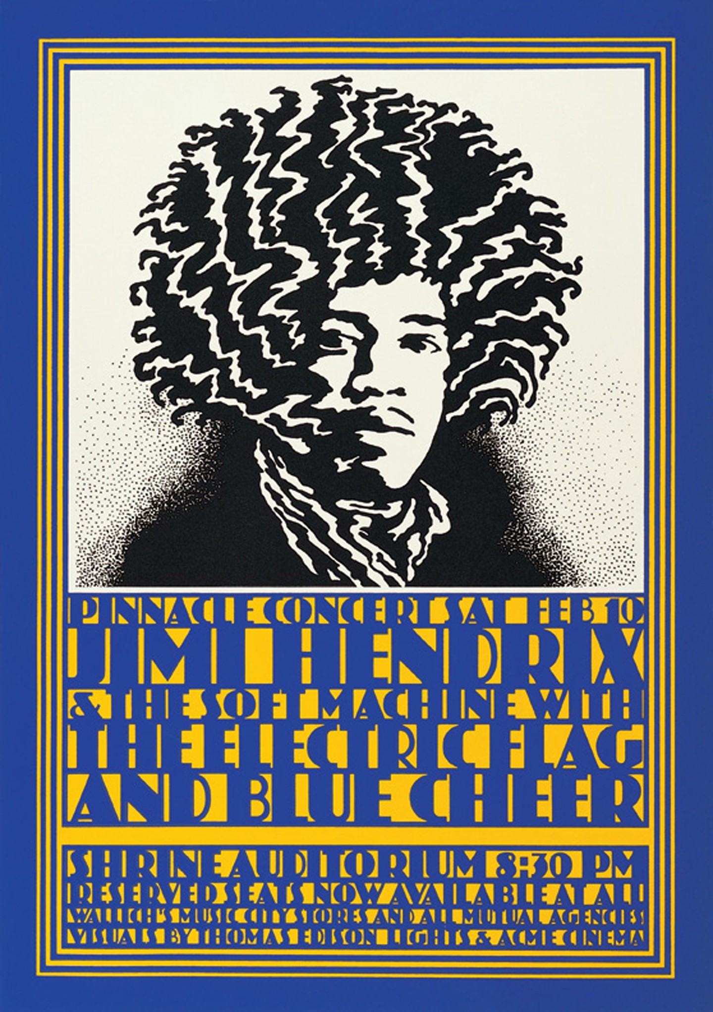 Advertising+alum+John+Van+Hamersveld+designed+this+1968+poster+advertising+a+Jimi+Hendrix+concert+at+the+Shrine+Auditorium.+Image+courtesy+of+the+artist