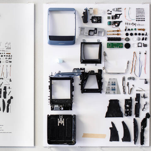 deconstructed polaroid camera